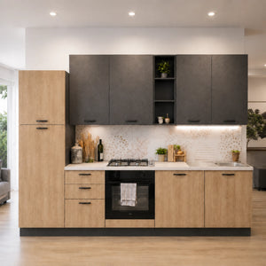 Cucina componibile completa con elettrodomestici e sistema Soft Close per ambienti moderni - Sara