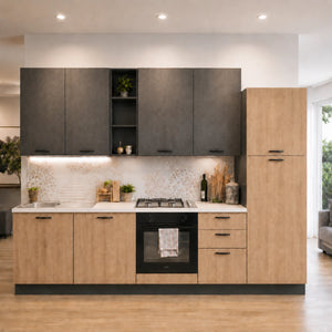 Cucina componibile completa con elettrodomestici e sistema Soft Close per ambienti moderni - Sara
