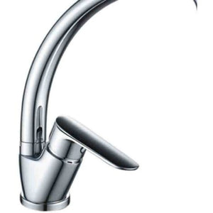 Miscelatore lavello cromato con bocca alta in ottone per cucina - Boston Idrobric