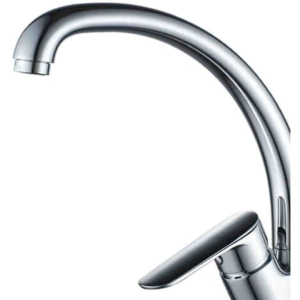 Miscelatore lavello cromato con bocca alta in ottone per cucina - Boston Idrobric