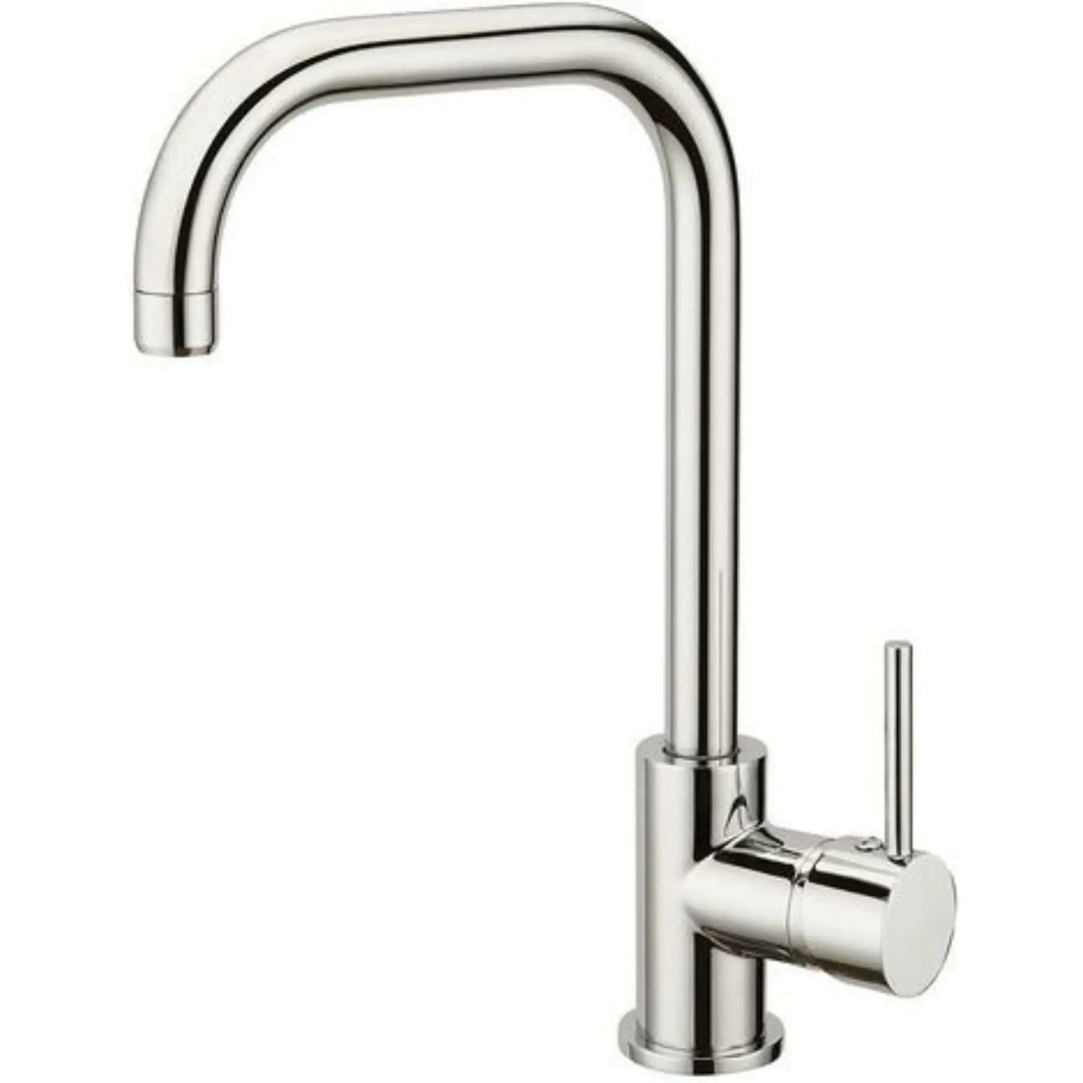 Miscelatore lavello monocomando cromato con bocca alta girevole in ottone per cucina - Florida Idrobric