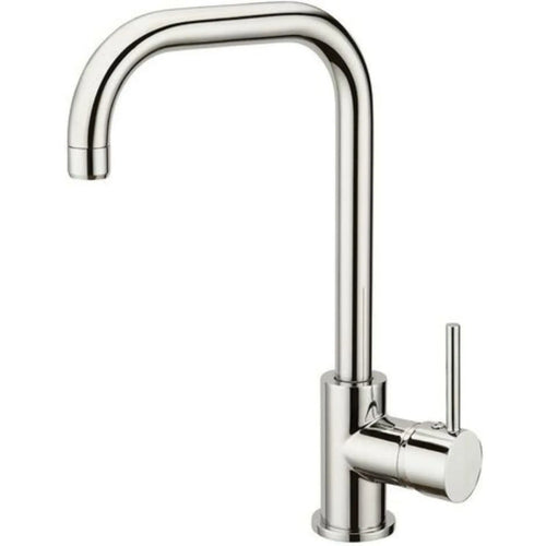 Miscelatore lavello monocomando cromato con bocca alta girevole in ottone per cucina - Florida Idrobric