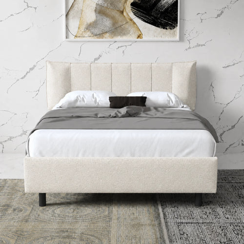 Letto matrimoniale contenitore in tessuto per camera da letto - Hug