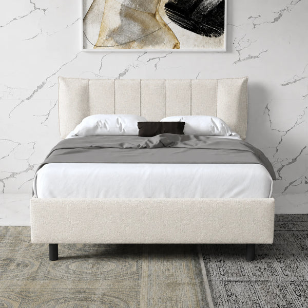 Letto matrimoniale contenitore in tessuto per camera da letto - Hug