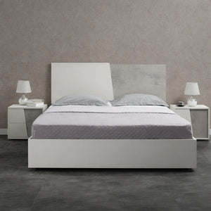 Camera da letto completa con armadio, letto matrimoniale, comò, comodini e specchiera - Miami