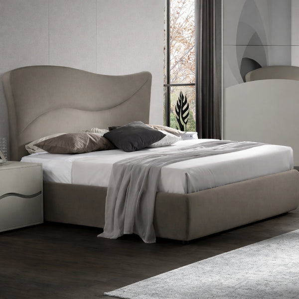 Camera da letto completa con armadio 2 ante scorrevoli, letto matrimoniale, comò, comodini e specchiera - Soave