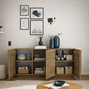 Madia rovere mercure con 3 ante - Jupiter