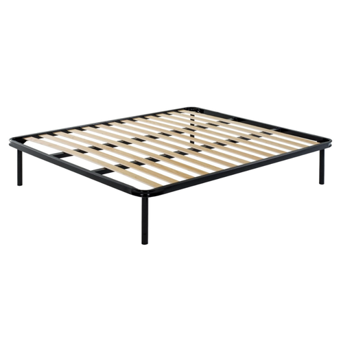 Rete con 13 doghe strette in multistrato di betulla e struttura in acciaio laminato - BASIC