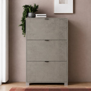 Scarpiera 3 ribalte con doppi ripiani interni e finiture moderne - SC002